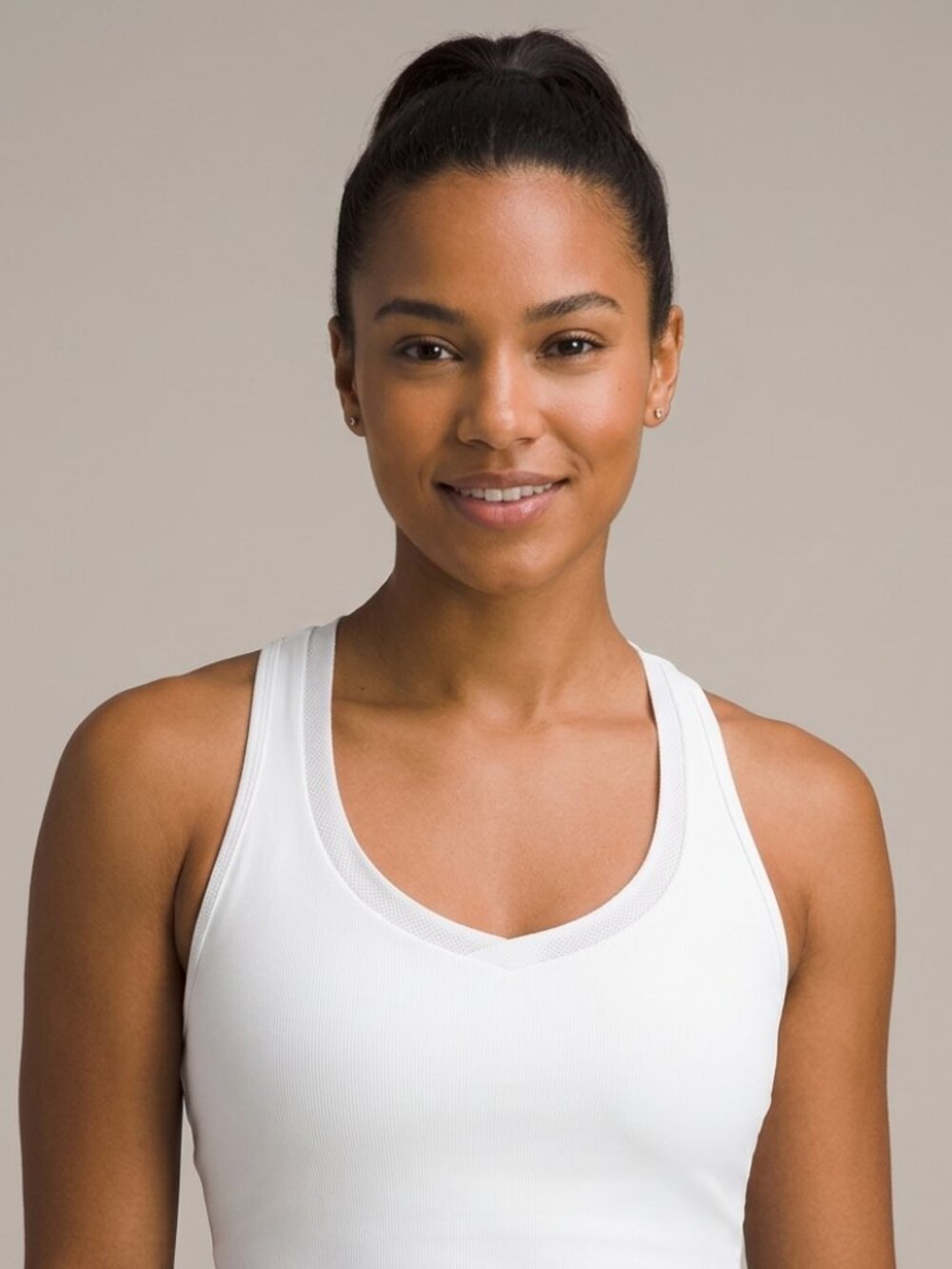 Lily of France White Bralette with Mesh Back